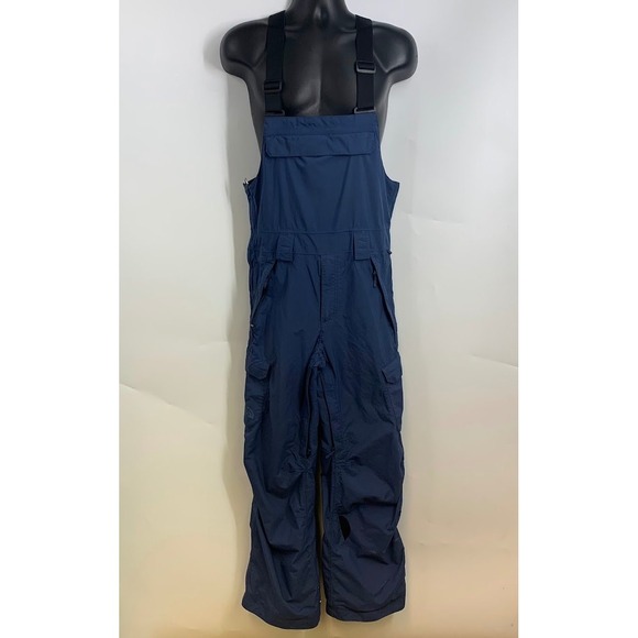 The North Face Blue Bib Snow Ski Pants Overalls - Picture 1 of 16